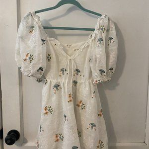 For Love and Lemons Yolanda Puff Sleeve Dress